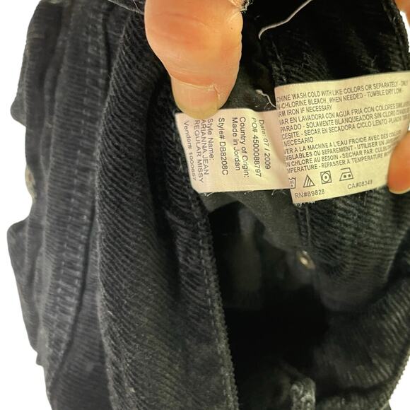 Bandolinoblu Pants Womens‎ Black 8 DB8208C Corduroy Arianna Stretch Jean Cut - Picture 6 of 9